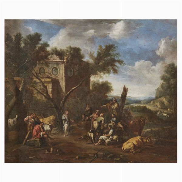 Scuola bolognese, XVIII secolo  - Asta Dipinti antichi - Associazione Nazionale - Case d'Asta italiane