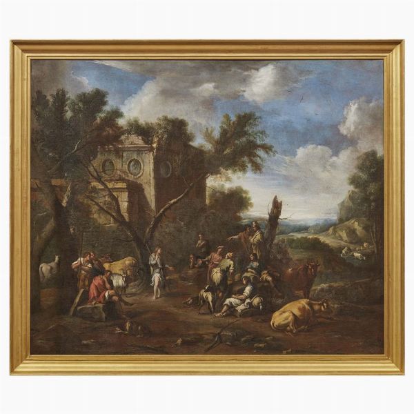 Scuola bolognese, XVIII secolo  - Asta Dipinti antichi - Associazione Nazionale - Case d'Asta italiane