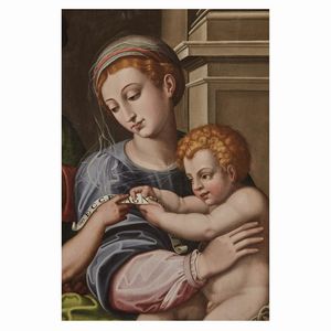 Scuola romana, sec. XVI  - Asta Dipinti antichi - Associazione Nazionale - Case d'Asta italiane