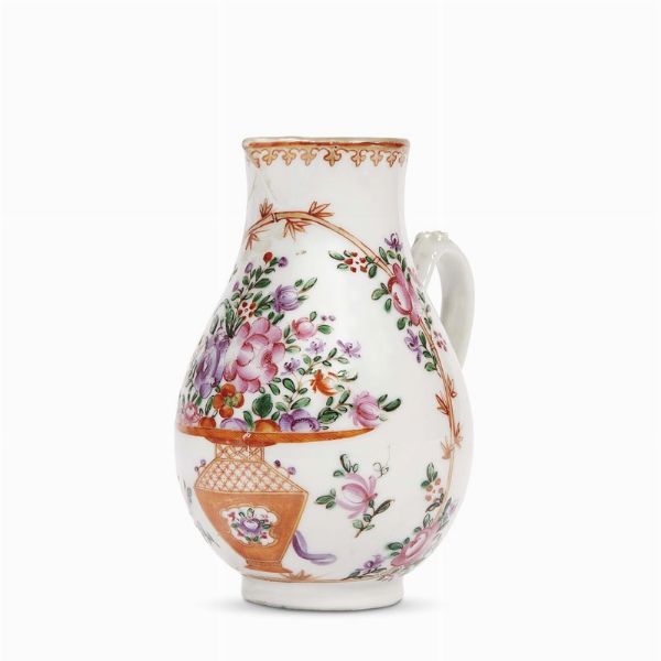 LATTIERA, CINA, DINASTIA QING, PERIODO QIANLONG, 1790 CIRCA  - Asta Porcellane della Compagnia delle Indie Meraviglie cinesi per l'Europa - Associazione Nazionale - Case d'Asta italiane