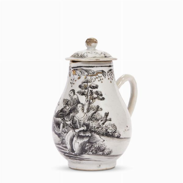 PICCOLA CAFFETTIERA, CINA, DINASTIA QING, PERIODO QIANLONG, 1740 CIRCA  - Asta Porcellane della Compagnia delle Indie Meraviglie cinesi per l'Europa - Associazione Nazionale - Case d'Asta italiane