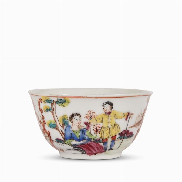 TAZZINA, CINA, DINASTIA QING, PERIODO QIANLONG 1745 CIRCA  - Asta Porcellane della Compagnia delle Indie Meraviglie cinesi per l'Europa - Associazione Nazionale - Case d'Asta italiane