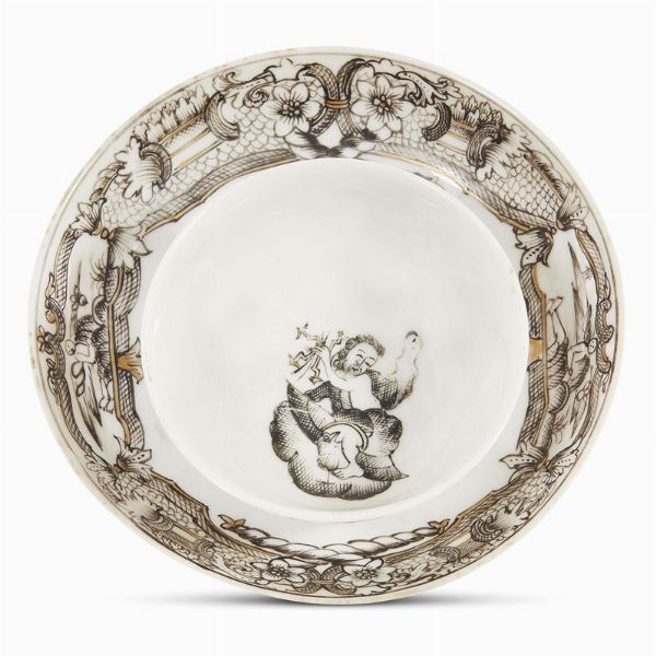 TAZZINA CON PIATTINO, CINA, DINASTIA QING, PERIODO QIANLONG, 1745-1750 CIRCA  - Asta Porcellane della Compagnia delle Indie Meraviglie cinesi per l'Europa - Associazione Nazionale - Case d'Asta italiane