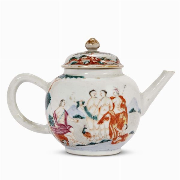 TEIERA, CINA, DINASTIA QING, PERIODO QIANLONG, 1745 CIRCA  - Asta Porcellane della Compagnia delle Indie Meraviglie cinesi per l'Europa - Associazione Nazionale - Case d'Asta italiane