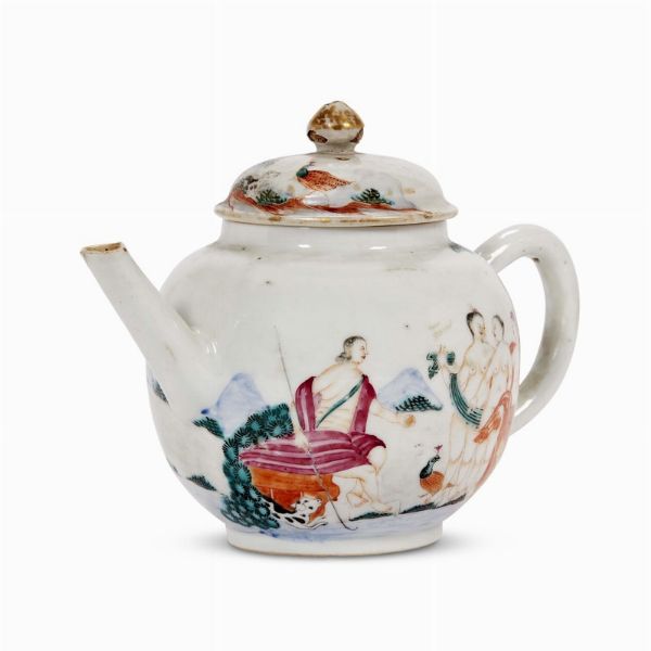 TEIERA, CINA, DINASTIA QING, PERIODO QIANLONG, 1745 CIRCA  - Asta Porcellane della Compagnia delle Indie Meraviglie cinesi per l'Europa - Associazione Nazionale - Case d'Asta italiane