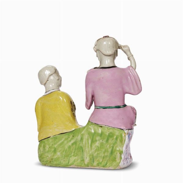 GRUPPO H&Eacute; H&Eacute; ER XIAN  ,   CINA, DINASTIA QING, PERIODO QIANLONG, 1780 CIRCA  - Asta Porcellane della Compagnia delle Indie Meraviglie cinesi per l'Europa - Associazione Nazionale - Case d'Asta italiane