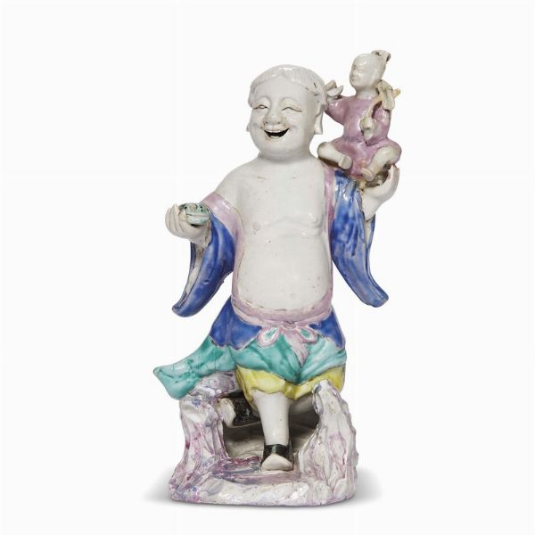 GRUPPO H&Eacute; H&Eacute; ER XIAN  ,   CINA, DINASTIA QING, PERIODO QIANLONG, 1780 CIRCA  - Asta Porcellane della Compagnia delle Indie Meraviglie cinesi per l'Europa - Associazione Nazionale - Case d'Asta italiane