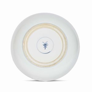 GRANDE PIATTO, CINA, DINASTIA MING, TARDO PERIODO KANGXI, FINE SECOLO XVII  - Asta Porcellane della Compagnia delle Indie Meraviglie cinesi per l'Europa - Associazione Nazionale - Case d'Asta italiane