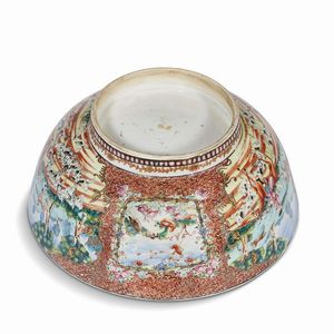 COPPA DA PUNCH, CINA, DINASTIA QING, PERIODO QIANLONG, 1780 CIRCA  - Asta Porcellane della Compagnia delle Indie Meraviglie cinesi per l'Europa - Associazione Nazionale - Case d'Asta italiane
