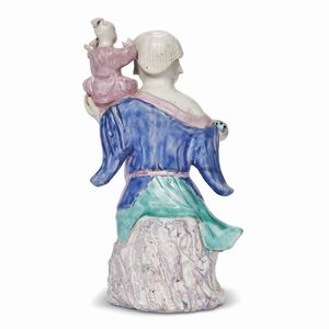 GRUPPO H&Eacute; H&Eacute; ER XIAN  ,   CINA, DINASTIA QING, PERIODO QIANLONG, 1780 CIRCA  - Asta Porcellane della Compagnia delle Indie Meraviglie cinesi per l'Europa - Associazione Nazionale - Case d'Asta italiane