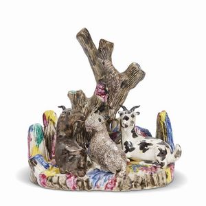 GRUPPO, CINA, DINASTIA QING, PERIODO QIANLONG, 1780 CIRCA  - Asta Porcellane della Compagnia delle Indie Meraviglie cinesi per l'Europa - Associazione Nazionale - Case d'Asta italiane