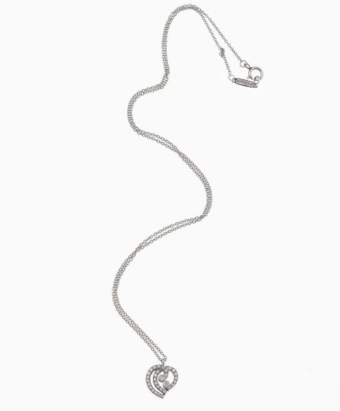 Tiffany & Co. Pendente cuore con diamanti  - Asta Gioielli - Associazione Nazionale - Case d'Asta italiane