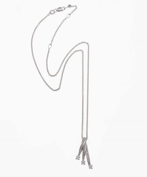 Recarlo. Collezione Eternity, pendente con diamanti  - Asta Gioielli - Associazione Nazionale - Case d'Asta italiane