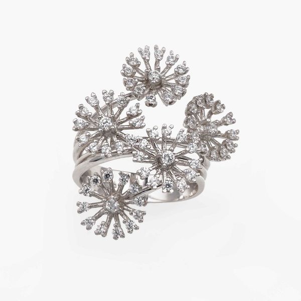 Anello con piccoli diamanti  - Asta Gioielli - Associazione Nazionale - Case d'Asta italiane