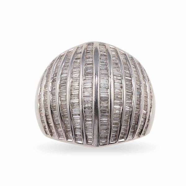 Anello con diamanti  - Asta Gioielli - Associazione Nazionale - Case d'Asta italiane