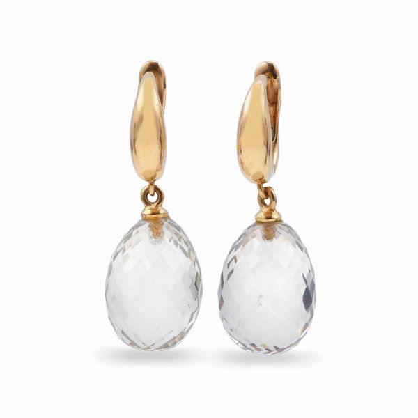 Orecchini pendenti con prenithe  - Asta Gioielli - Associazione Nazionale - Case d'Asta italiane