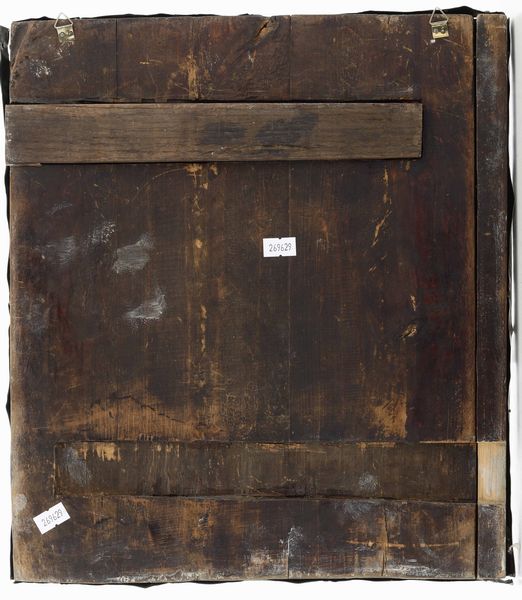 Icona raffigurante la Trinit� a tempera su tavola. Riza in argento fuso, sbalzato e traforato. Mosca 1850  - Asta Argenti da Collezione | Antichi - Associazione Nazionale - Case d'Asta italiane