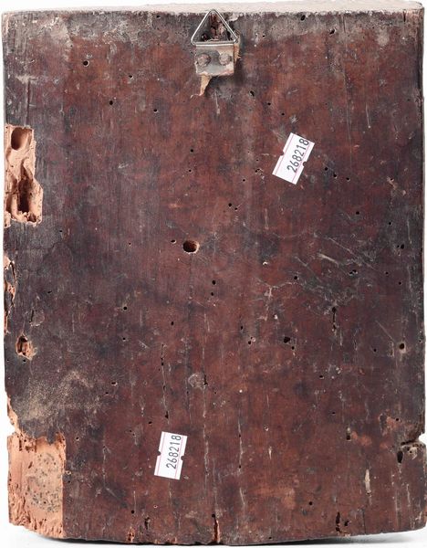 Icona ad olio su tavola raffigurante Cristo, la Vergine e San Giovanni Battista con sottostanti i santi Basilio il Grande, Spiridon, Nicola di Myrra, Alessandro e Giovanni Chrysostomos. Scuola Balcanica del XIX secolo  - Asta Argenti da Collezione | Antichi - Associazione Nazionale - Case d'Asta italiane