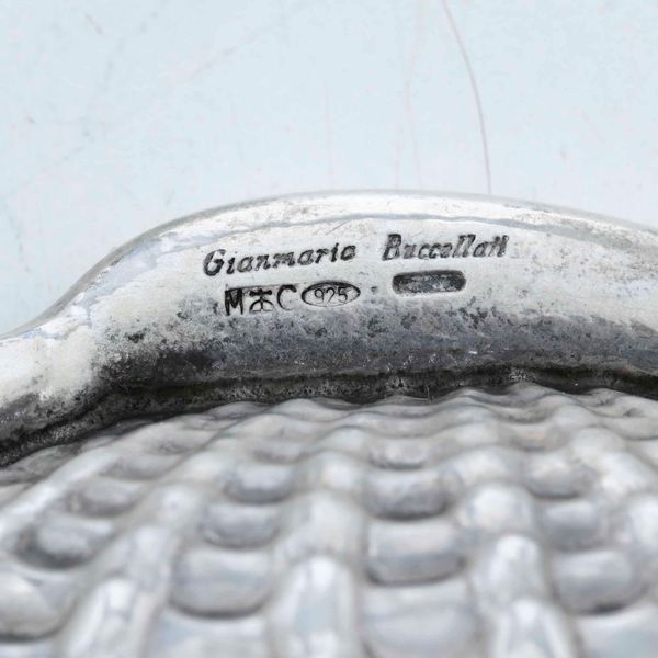 Grande ciotola a foglia. Argento 925 fuso e sagomato. Argentiere Clementi Bologna per Maison Gianmaria Buccellati, Italia XX-XXI secolo  - Asta Argenti da Collezione | Antichi - Associazione Nazionale - Case d'Asta italiane