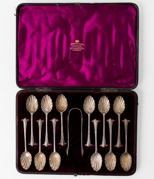 Set di 12 cucchiaini da caff�. Argento fuso e sagomato. 1884  - Asta Argenti da Collezione | Antichi - Associazione Nazionale - Case d'Asta italiane