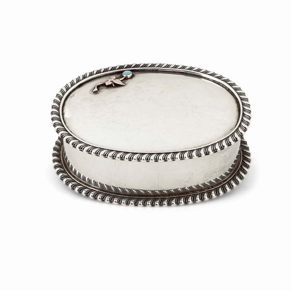 Calamaio, Argento fuso e sagomato. Londra 1905. Argentiere JBLW (non identificato)  - Asta Argenti da Collezione | Antichi - Associazione Nazionale - Case d'Asta italiane