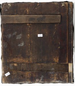 Icona raffigurante la Trinit� a tempera su tavola. Riza in argento fuso, sbalzato e traforato. Mosca 1850  - Asta Argenti da Collezione | Antichi - Associazione Nazionale - Case d'Asta italiane