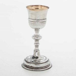 Calice. Argento fuso, tornito, sbalzato e dorato. Genova XVIII secolo. Marchio della �Torretta�  - Asta Argenti da Collezione | Antichi - Associazione Nazionale - Case d'Asta italiane