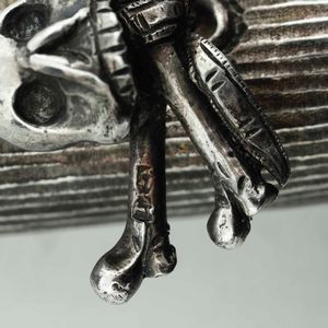 Crocifisso. Argento fuso, sbalzato e cesellato. Napoli XIX secolo. Argentiere GI (documentato ma non identificato)  - Asta Argenti da Collezione | Antichi - Associazione Nazionale - Case d'Asta italiane