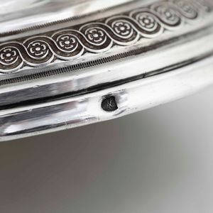 Stoppiniera. Argento fuso, sbalzato e cesellato. Stato Pontificio XIX secolo  - Asta Argenti da Collezione | Antichi - Associazione Nazionale - Case d'Asta italiane