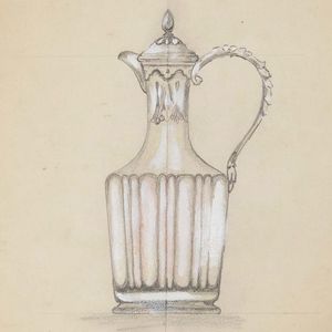 Dieci disegni preparatori, stampigliati Tiffany & Co. New York  - Asta Argenti da Collezione | Antichi - Associazione Nazionale - Case d'Asta italiane