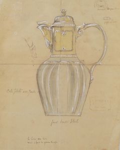 Dieci disegni preparatori, stampigliati Tiffany & Co. New York  - Asta Argenti da Collezione | Antichi - Associazione Nazionale - Case d'Asta italiane