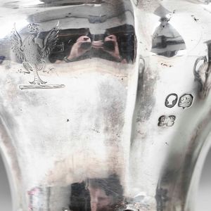 Calamaio. Argento fuso, sbalzato e cesellato. Londra 1839, argentieri Edward, John & William Barnard  - Asta Argenti da Collezione | Antichi - Associazione Nazionale - Case d'Asta italiane