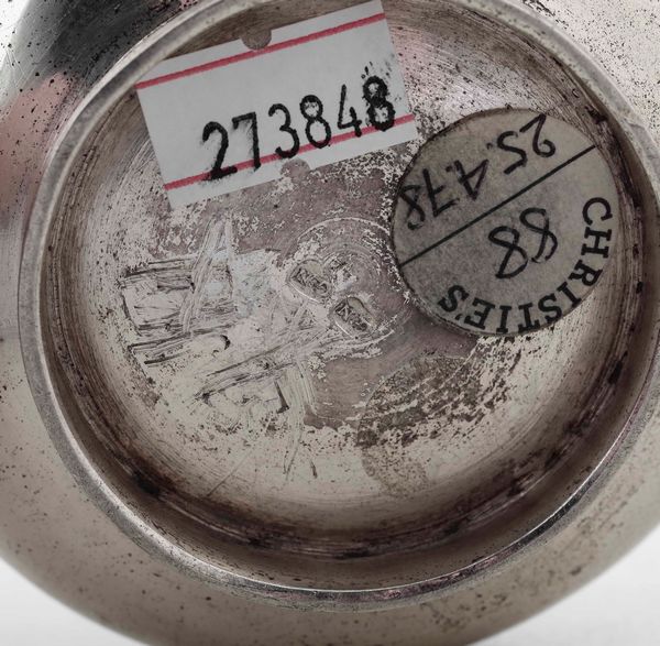 Stoppiniera. Argento fuso, sbalzato e cesellato. Firenze seconda met� del XVIII secolo. Argentiere GN entro rettangolo (non identificato)  - Asta Argenti da collezione | XX secolo - Associazione Nazionale - Case d'Asta italiane