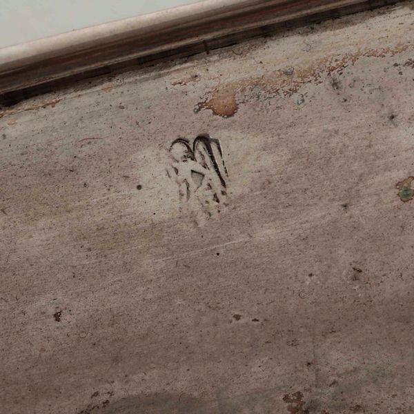 Calamaio. Argento fuso, sbalzato, cesellato e vetro. Argenteria italiana del XIX secolo (Milano?). Marchio dell�argentiere non identificato  - Asta Argenti da collezione | XX secolo - Associazione Nazionale - Case d'Asta italiane