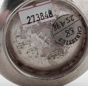 Stoppiniera. Argento fuso, sbalzato e cesellato. Firenze seconda met� del XVIII secolo. Argentiere GN entro rettangolo (non identificato)  - Asta Argenti da collezione | XX secolo - Associazione Nazionale - Case d'Asta italiane