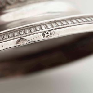 Versatoio in argento fuso, sbalzato e cesellato. Firenze 1817-1824, argentiere Scheggi  - Asta Argenti da collezione | XX secolo - Associazione Nazionale - Case d'Asta italiane