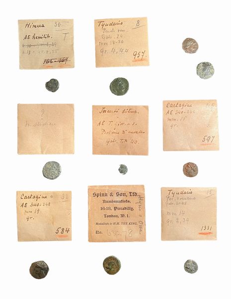 Lotto di 10 monete in bronzo del mondo greco e magno greco : tra cui: Cartagine, Tyndaris, Himera  - Asta Numismatica - Associazione Nazionale - Case d'Asta italiane