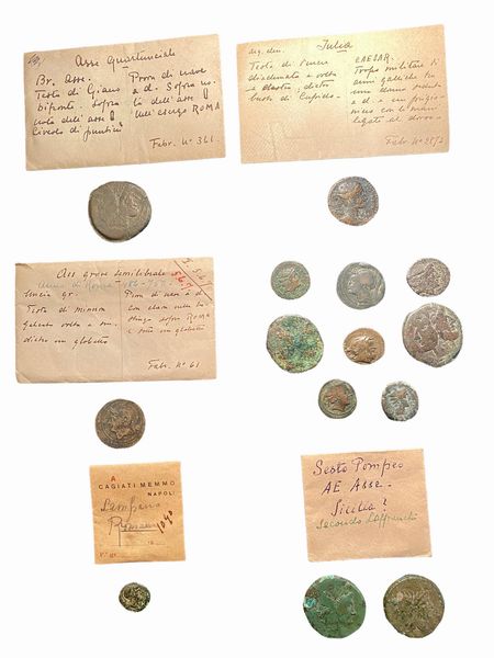Repubblica Romana : Lotto di 14 bronzi di epoca repubblicana  - Asta Numismatica - Associazione Nazionale - Case d'Asta italiane