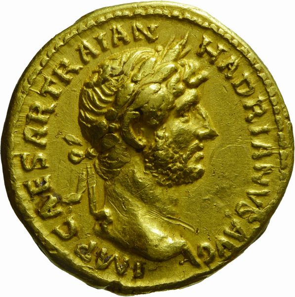 Impero Romano, ADRIANO, 117-138 d.C. : AUREO  - Asta Numismatica - Associazione Nazionale - Case d'Asta italiane