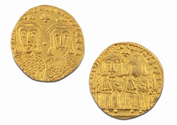 Impero Bizantino, COSTANTINO V E LEONE IV, 775-780 d.C. : SOLIDO  - Asta Numismatica - Associazione Nazionale - Case d'Asta italiane