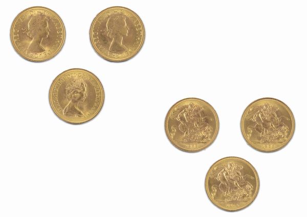 Gran Bretagna - Elizabeth II : Lotto di 3 sterline  - Asta Numismatica - Associazione Nazionale - Case d'Asta italiane