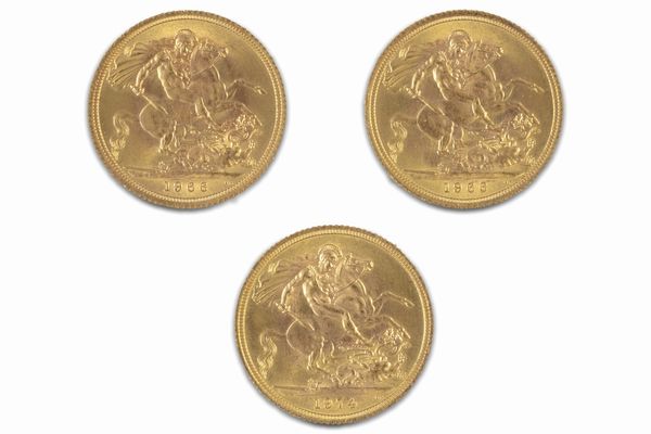 Gran Bretagna - Elizabeth II : Lotto di 3 sterline  - Asta Numismatica - Associazione Nazionale - Case d'Asta italiane