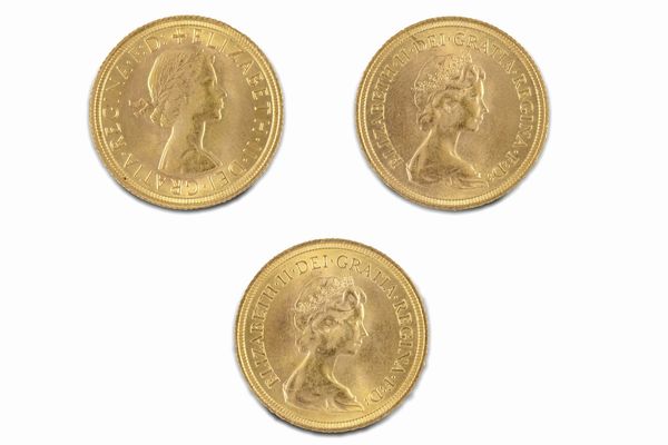 Gran Bretagna - Elizabeth II : Lotto di 3 sterline  - Asta Numismatica - Associazione Nazionale - Case d'Asta italiane