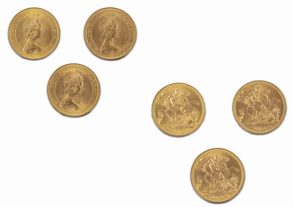 Gran Bretagna - Elizabeth II : Lotto di 3 sterline  - Asta Numismatica - Associazione Nazionale - Case d'Asta italiane