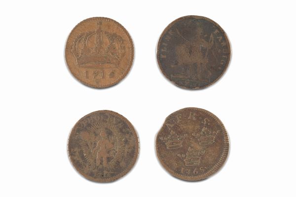 Svezia : Lotto di 4 monete  - Asta Numismatica - Associazione Nazionale - Case d'Asta italiane