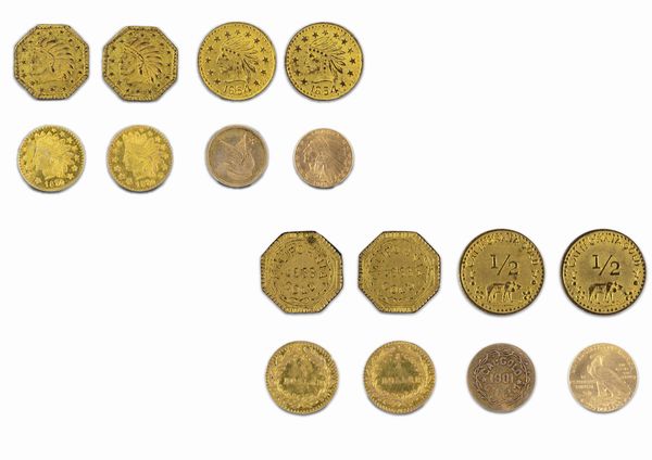 Stati Uniti d'America : Lotto di 8 monete false  - Asta Numismatica - Associazione Nazionale - Case d'Asta italiane