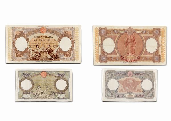 Repubblica Italiana : Lotto di 2 biglietti di Banca d'Italia  - Asta Numismatica - Associazione Nazionale - Case d'Asta italiane