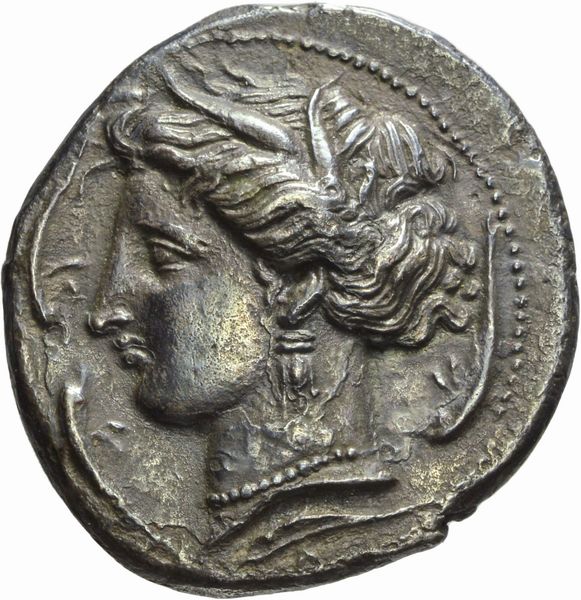 Sicilia, Siculo-Punica : TETRADRAMMA  - Asta Numismatica - Associazione Nazionale - Case d'Asta italiane