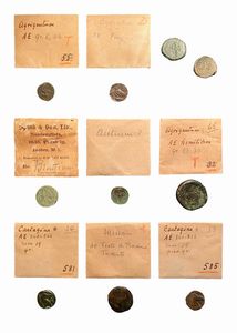 Lotto di 10 monete in bronzo del mondo greco e magno greco - tra cui: Agrigento, Cartagine, Messana