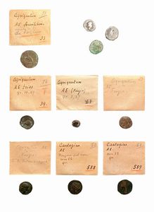 Lotto di 10 monete in bronzo del mondo greco e magno greco - tra cui: Agrigento e Cartagine